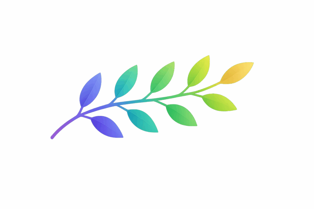Voyage généalogique - La fabuleuse route du temps - Feuille généalogique multicolore – symbole de croissance et de transmission familiale