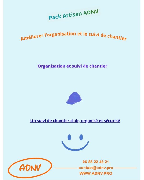 Clarifier l’organisation et le suivi de chantier avec une méthode plus lisible et structurée.