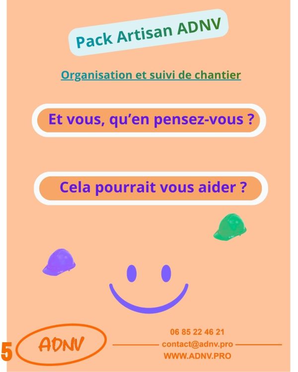 Le Pack Artisan s’adapte à votre façon de travailler et à vos besoins réels.
