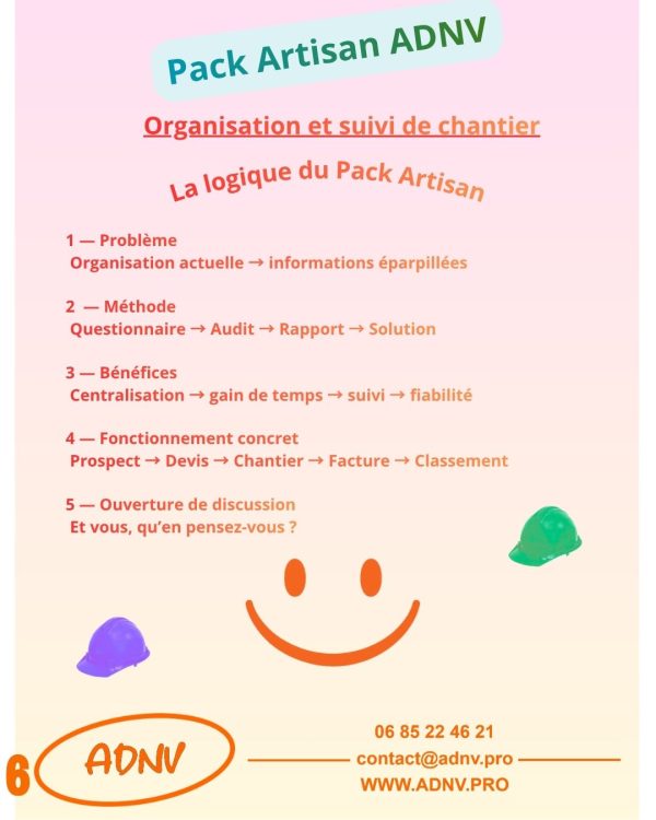 Une logique simple : moins de dispersion, plus de suivi et une organisation plus fiable.